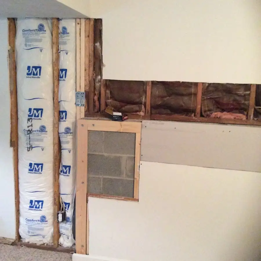 Wall insulation replacement during Contents Cleaning & Restoration in Galesburg